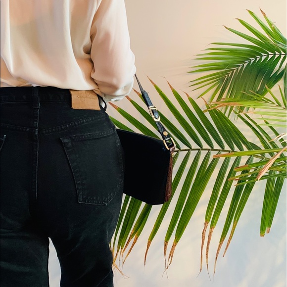 Vintage mini leather handbag - Picture 3 of 4